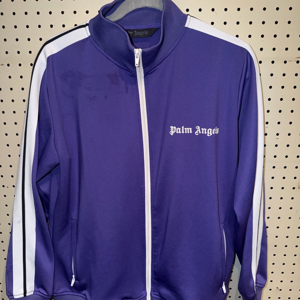 Palm Angels Men's Purple Track Jacket